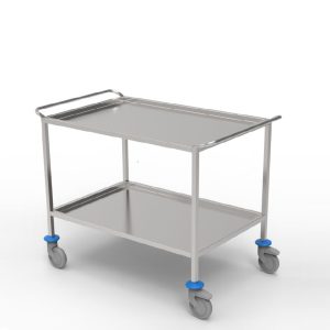 AC0710 - Carrello inox a due ripiani